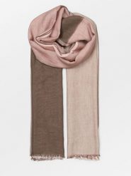 Becksöndergaard Szal "Kikko" w kolorze szaroróżowo-brązowym - 200 x 100 cm rozmiar: onesize. Brązowe szaliki i kominy Becksöndergaard, bez wzorów, z bawełny. Za 122.09 zł.