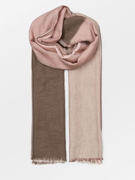 Becksöndergaard Szal "Kikko" w kolorze szaroróżowo-brązowym - 200 x 100 cm rozmiar: onesize. Brązowe szaliki i kominy Becksöndergaard, bez wzorów, z bawełny. Za 122.09 zł.