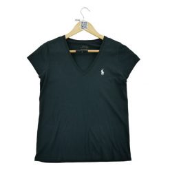Second life - T-shirt damski Polo Ralph Lauren - Jak nowy. Czarne t-shirty sportowe Ralph Lauren, l, bez wzorów, z materiału, bez ramiączek, na golfa. Za 127.76 zł.