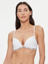 Guess Biustonosz bezfiszbinowy O3YC02 KBS50 Biały. Białe biustonosze Guess, z aplikacjami, z syntetyku. Za 129.99 zł.
