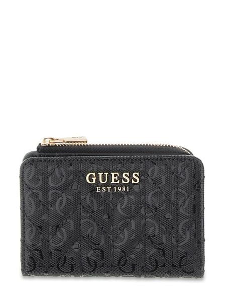 Guess Portfel 183407 Czarny. Czarne portfele Guess, z aplikacjami, ze skóry. Za 264.99 zł.