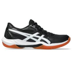 Buty halowe Asics Gel-Rocket 12. Białe buty do biegania ASICS, bez wzorów, bez zapięcia, do biegania. Za 344.00 zł.