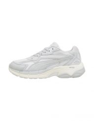 Buty damskie sportowe Puma TEVERIS NITRO SELFLOVE. Szare buty do biegania Puma, bez wzorów, z gumy, bez zapięcia, do biegania. Za 238.00 zł.