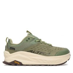 Buty do biegania Altra. Zielone buty do biegania Altra, bez wzorów, bez zapięcia, do biegania. Za 999.99 zł.