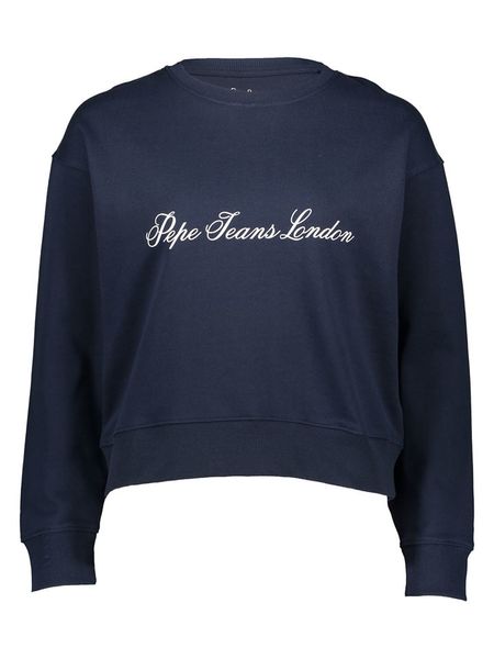 Pepe Jeans Bluza w kolorze granatowym rozmiar: S. Niebieskie bluzy Pepe Jeans, s, bez wzorów, z jeansu, bez kaptura. Za 124.95 zł.