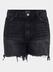 Pieces Szorty jeansowe Summer 17146748 Czarny Regular Fit. Czarne szorty Pieces, bez wzorów, z bawełny. Za 99.99 zł.