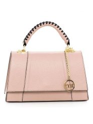 Mia Tomazzi Skórzana torebka "Livenza" w kolorze szaroróżowym - 26,5 x 16 x 9 cm rozmiar: onesize. Różowe torebki klasyczne Mia Tomazzi, bez wzorów, z materiału, przez ramię, bez dodatków. Za 304.99 zł.