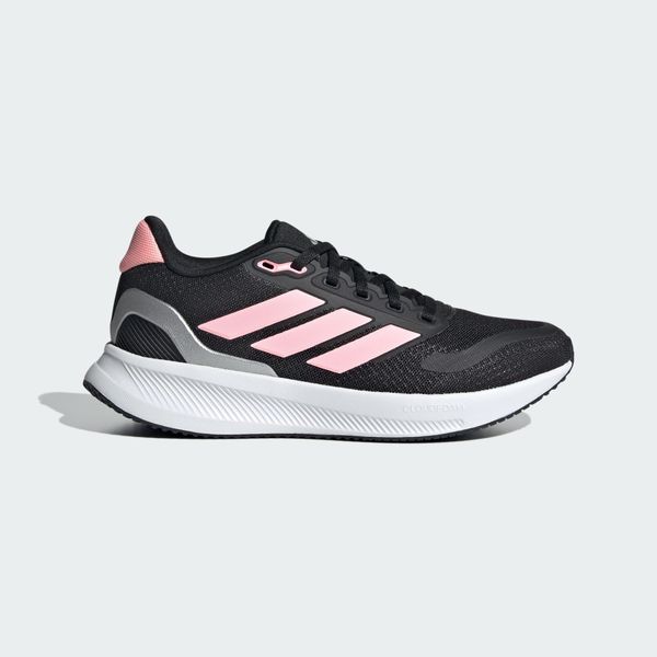 Buty Runfalcon 5. Czarne buty do biegania adidas, bez wzorów, z gumy, bez zapięcia, do biegania. Za 160.99 zł.