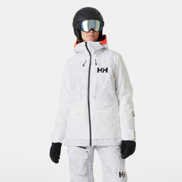 Damska kurtka narciarska Helly Hansen Powchaser 2.0. Szare kurtki narciarskie Helly Hansen, na zimę, bez wzorów, bez kaptura, narciarskie, primaloft. Za 1,344.00 zł.