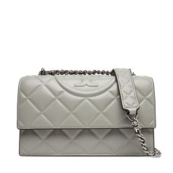 Torebka Tory Burch. Szare kopertówki Tory Burch, bez wzorów, wizytowe, bez dodatków. Za 2,729.00 zł.