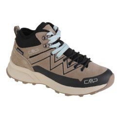 Buty trekkingowe damskie, CMP Kaleepso Mid Hiking. Brązowe buty trekkingowe CMP, bez zapięcia. W wyprzedaży za 349.99 zł.