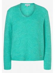 More & More Sweter w kolorze turkusowym rozmiar: 38. Niebieskie swetry More & More, bez wzorów, ze splotem, bez ramiączek. Za 109.95 zł.