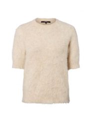 Someday Sweter damski z krótkim rękawem z alpaką - Tuomi Kobiety beżowy marmurkowy, 40. Brązowe swetry someday., bez wzorów, bez ramiączek. Za 599.95 zł.