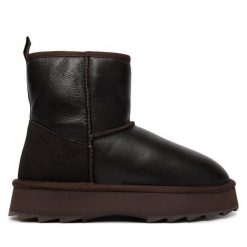 Śniegowce EMU Australia. Brązowe śniegowce Emu Australia, bez wzorów, bez zapięcia. Za 734.99 zł.