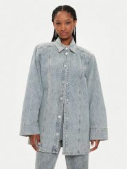 Gestuz Koszula jeansowa Gianna 10908941 Niebieski Relaxed Fit. Niebieskie koszule Gestuz, bez wzorów, z bawełny, bez kołnierzyka, bez ramiączek. Za 399.99 zł.