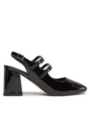 Aldo Sandały Vivianne 13715331 Czarny. Czarne sandały Aldo, bez wzorów, ze skóry, bez obcasa, na słupku, bez zapięcia. Za 499.99 zł.