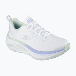 Buty do biegania damskie SKECHERS Go Run Elevate 2.0. Białe buty do biegania Skechers, bez wzorów, bez zapięcia, do biegania. Za 269.99 zł.