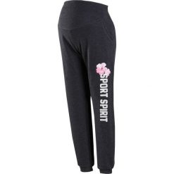 Spodnie dresowe ciążowe bonprix czarny melanż. Spodnie dresowe marki bonprix. Za 37.99 zł.