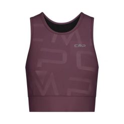Damski tank top CMP. Brązowe topy CMP, bez wzorów, sportowe, bez kołnierzyka, bez ramiączek. Za 217.50 zł.