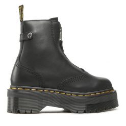 Trapery Dr. Martens. Czarne traperki Dr Martens, bez wzorów, bez obcasa, bez zapięcia. Za 1,329.00 zł.