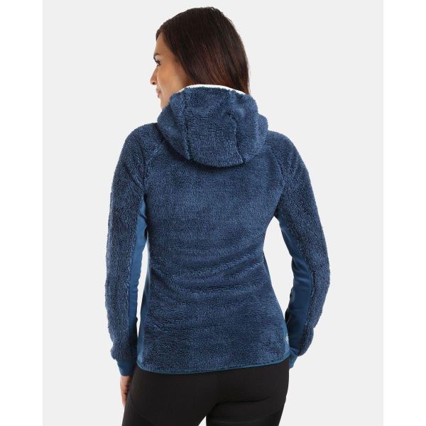 Bluza damska z kapturem Kilpi Norka. Niebieskie bluzy Kilpi, m, bez wzorów, eleganckie, bez ramiączek, z kapturem. Za 292.95 zł.