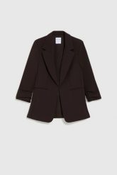 Elegancka marynarka do biura. Marynarki i żakiety MOODO, l, bez wzorów, z elastanu, biznesowe, bez ramiączek. Za 179.99 zł.