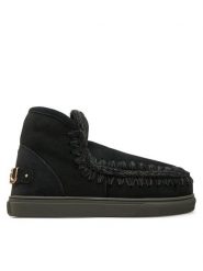 Mou Śniegowce Eskimo Sneaker Big Metal Logo FW111008A Czarny. Czarne śniegowce Mou, bez wzorów, ze skóry, bez zapięcia. Za 1,099.00 zł.