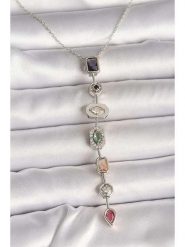 Lodie Silver Naszyjnik z cyrkoniami - dł. 45 cm rozmiar: onesize. Szare naszyjniki Lodie Silver, z materiału, z cyrkonią, z mosiądzu. Za 70.41 zł.