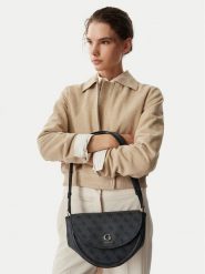 Guess Torebka HWSG97 56210 Czarny. Czarne listonoszki Guess, z aplikacjami, ze skóry, bez dodatków. Za 584.99 zł.