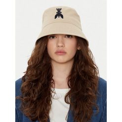 Kapelusz Patrizia Pepe. Brązowe kapelusze Patrizia Pepe, bez wzorów. Za 339.99 zł.
