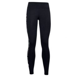 Legginsy Sportowe Damskie Under Armour Favorite Wordmark Czarny. Czarne legginsy Under Armour, bez wzorów, z bawełny. Za 261.00 zł.