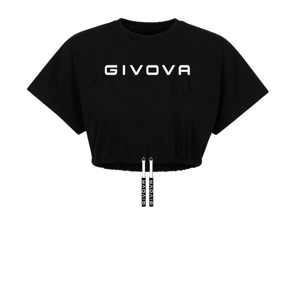 Top damski Givova dekolt łódka XS. Czarne t-shirty sportowe Givova, xs, bez wzorów. Za 271.99 zł.