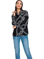 Heine Bluzka w kolorze czarnym rozmiar: 46. Czarne bluzki Heine, bez wzorów, bez kołnierzyka, bez ramiączek. Za 82.83 zł.