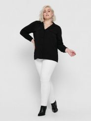 ONLY Carmakoma Dżinsy "Augusta" - Skinny fit - w kolorze białym rozmiar: 48/L30. Białe jeansy Only Carmakoma, l, z aplikacjami, ze skóry, klasyczne. Za 61.75 zł.