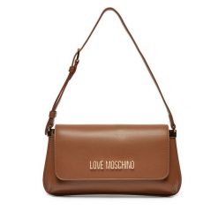 Torebka LOVE MOSCHINO. Brązowe torebki klasyczne Love Moschino, bez wzorów, klasyczne, bez dodatków. Za 369.99 zł.