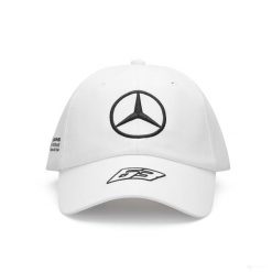 Czapka z daszkiem Mercedes-AMG Petronas F1 Team biała. Białe czapki z daszkiem OEM, bez wzorów, z poliesteru, eleganckie. Za 81.43 zł.