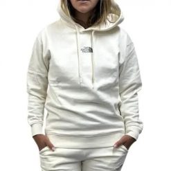 Bluza sportowa damska The North Face NF0A87DGQLI1. Białe bluzy z kapturem The North Face, na lato, l, bez wzorów, z bawełny, z kapturem. Za 559.99 zł.