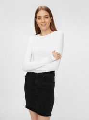 Pieces Bluzka 17084155 Biały Slim Fit. Białe bluzki Pieces, xl, bez wzorów, z bawełny, bez kołnierzyka, bez ramiączek. Za 69.99 zł.