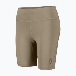 Spodenki do biegania damskie SCOTT Endurance Tight. Brązowe szorty sportowe Scott, bez wzorów, z elastanu, do biegania. Za 189.99 zł.