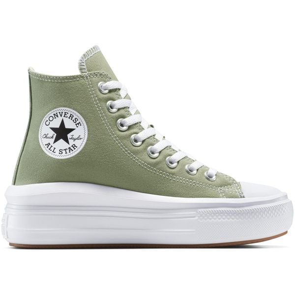 Buty sportowe damskie Converse Chuck Taylor All Star Move. Szare buty sportowe lifestyle Converse, bez wzorów, retro, bez zapięcia. Za 490.00 zł.