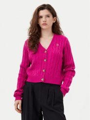 U.S. Polo Assn. Kardigan WUP1238 Różowy Regular Fit. Czerwone swetry U.S. Polo Assn., s, bez wzorów, z syntetyku, bez ramiączek. Za 189.99 zł.
