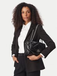 Armani Exchange Torebka XW000355 AF26568 UC001 Czarny. Czarne listonoszki Armani Exchange, bez wzorów, ze skóry, bez dodatków. Za 704.99 zł.