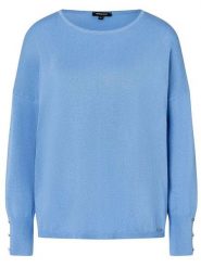 More & More Sweter w kolorze błękitnym rozmiar: 46. Niebieskie swetry More & More, bez wzorów, bez ramiączek. Za 123.25 zł.