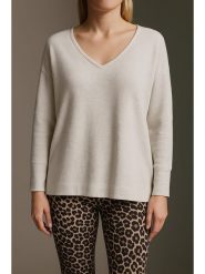 Cotton Candy Sweter w kolorze kremowym rozmiar: S. Brązowe swetry Cotton Candy, s, bez wzorów, bez ramiączek. Za 170.07 zł.