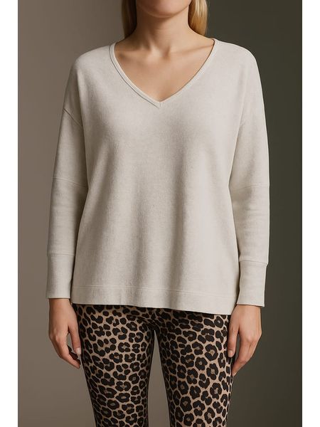 Cotton Candy Sweter w kolorze kremowym rozmiar: S. Brązowe swetry Cotton Candy, s, bez wzorów, bez ramiączek. Za 118.56 zł.