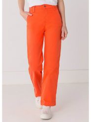 CIMARRON Spodnie w kolorze pomarańczowym rozmiar: W27. Pomarańczowe spodnie materiałowe Cimarron, bez wzorów, z materiału. Za 118.01 zł.