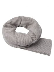 Zero Szal w kolorze szarym - 195 x 30 cm rozmiar: onesize. Szare szaliki i kominy zero, bez wzorów, z materiału. Za 61.46 zł.
