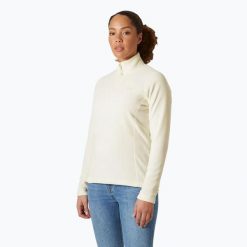 Bluza trekkingowa damska Helly Hansen Daybreaker 1/2 Zip. Białe bluzy Helly Hansen, bez wzorów, sportowe, bez ramiączek, bez kaptura. Za 319.50 zł.