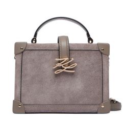Torebka KARL LAGERFELD. Szare torebki klasyczne KARL LAGERFELD, bez wzorów, bez dodatków. Za 1,299.00 zł.