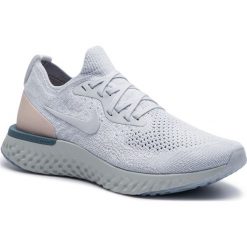 Buty NIKE - Epic React Flyknit AQ0070 014 Pure Platinum/Pure Platinum. Niebieskie buty do biegania Nike, bez wzorów, z materiału, bez zapięcia, do biegania. W wyprzedaży za 539.00 zł.